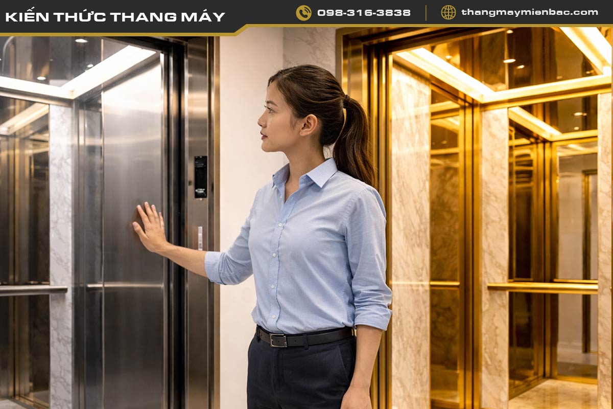 Vật liệu và màu sắc thang máy chọn thế nào cho phù hợp